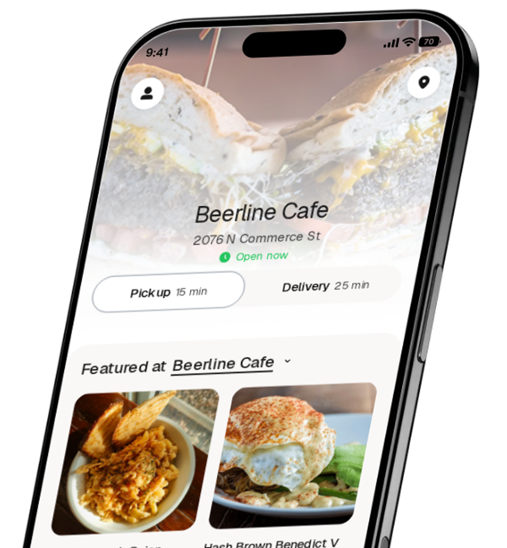 Beerline Cafe app preview